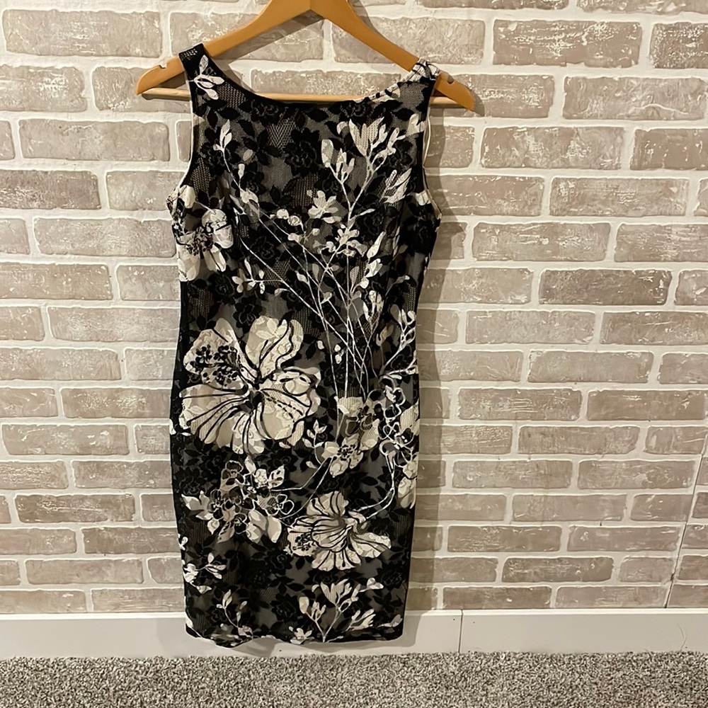 Black lace dress